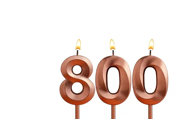 Number of followers or likes - Candle number 800