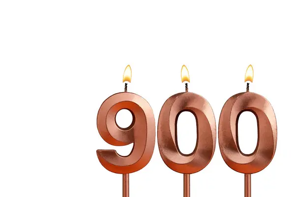 Candle number 900 - Number of followers or likes