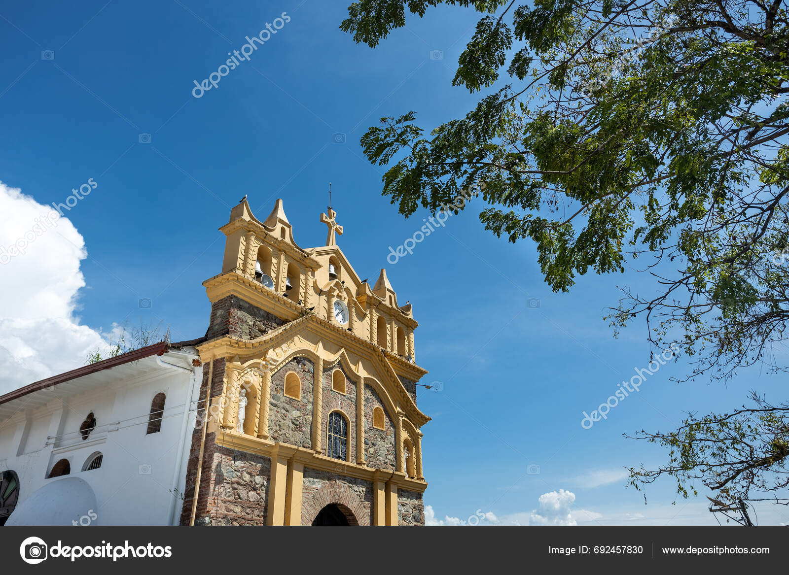 Anza Antioquia Colombia October 2023 Temple Built 18Th Century Jewel