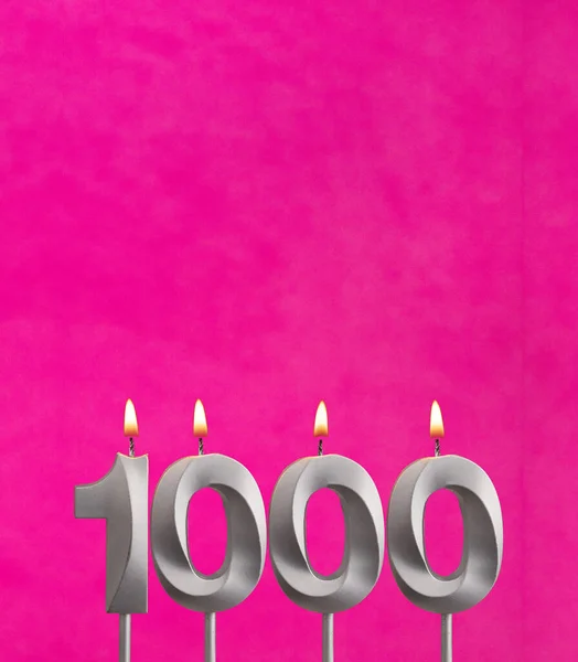 Number of followers or likes - Candle number 1000