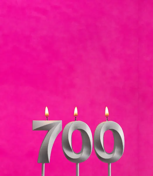 Candle number 700 - Number of followers or likes