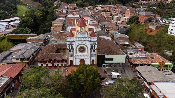 Betulia Antioquia 哥伦比亚 2023年12月27日圣母升天堂 是天主教崇拜的庙宇 — 图库照片