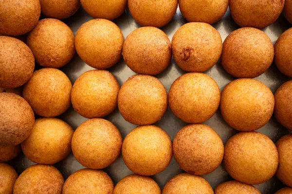 Fried bunuelos with cheese - Traditional Colombian Bakery