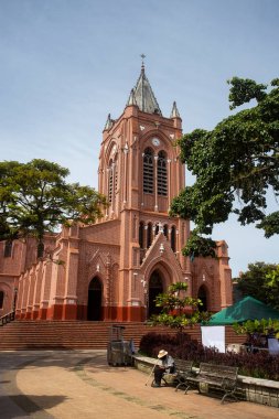 San Roque, Antioquia - Kolombiya - 11 Eylül 2022. Katolik Kilisesi San Roque Kilisesi