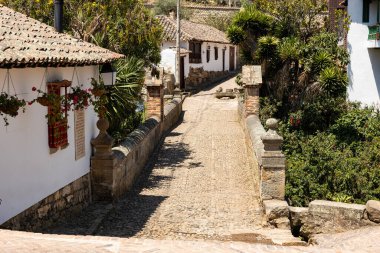 Mongui, Boyaca - Kolombiya. 12 Nisan - 2024. And Dağları bölgesinde Kolombiya Belediyesi