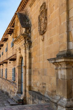 Mongui, Boyaca - Kolombiya. 12 Nisan - 2024. Belediye nüfusu yaklaşık 5000 kişidir.