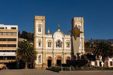 Sogamoso, Boyaca - Colombia. April 10, 2024. Cathedral of Saint Martin of Tours of Catholic worship. clipart