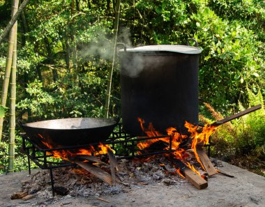 Sancocho tipik Kolombiya yemeği.