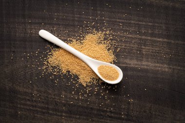 Çiğ organik amaranth tohumu - sağlıklı atadan kalma tahıl