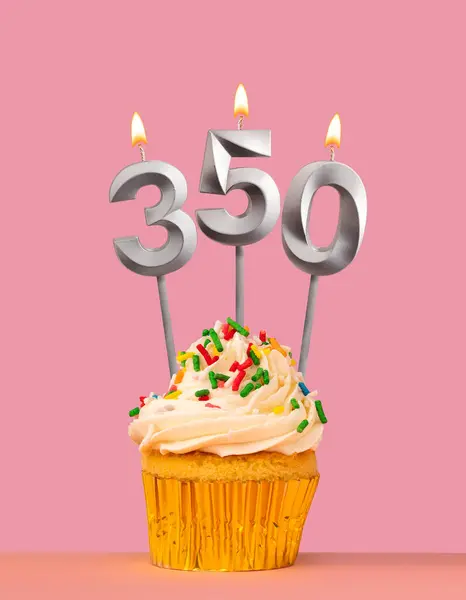 stock image Number of followers or likes - Candle number 350