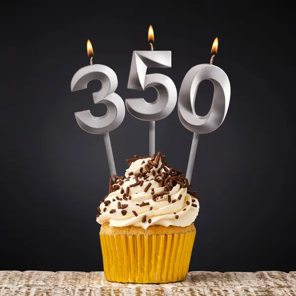 stock image Number of followers or likes - Candle number 350