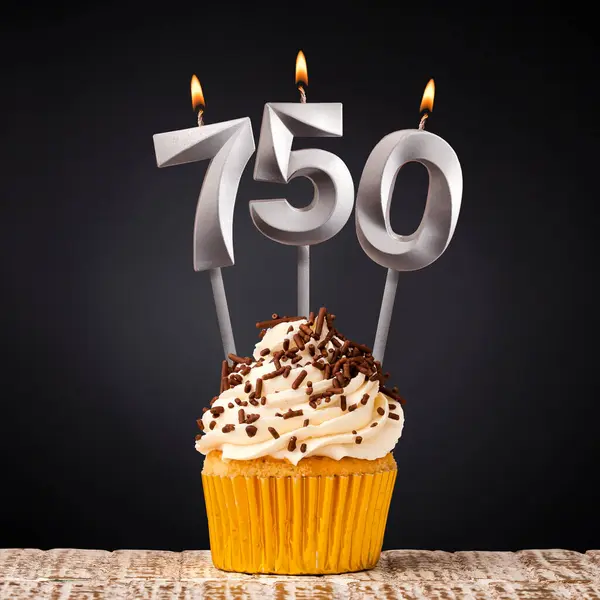 stock image Number of followers or likes - Candle number 750