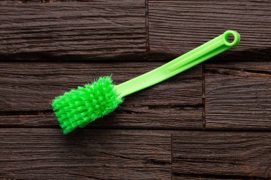 Ev temizliği için yeşil kıllı fırça - Yumuşak kıllar.
