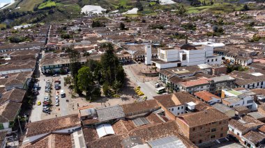 Sonson, Antioquia - Colombia. October 5, 2024. Municipality located in the eastern region of the department, Image made with a drone. clipart