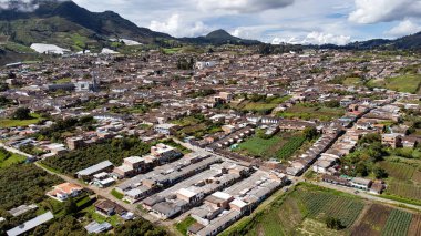 Sonson, Antioquia, Kolombiya. 5 Ekim 2024. Belediyenin insansız hava aracı ile 1323 kilometrekarelik bir alana sahip görüntüsü..