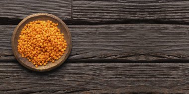 Kasede kırmızı mercimek var, organik mercimek..