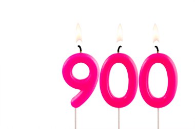 Pembe mumlar 900 sayısını oluşturuyor - görüntüleme, görüntüleme veya takipçi sayısı.