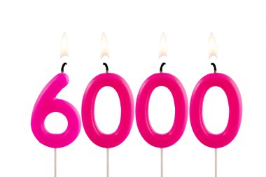 Pembe mumlar 6000 kişiyi oluşturur - görüntüleme, görüntüleme veya takipçi sayısı.