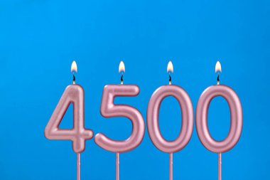 4500 numaralı mum - takipçi veya beğeni sayısı