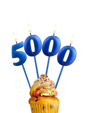 5.000 numaralı mum - takipçi veya beğeni sayısı