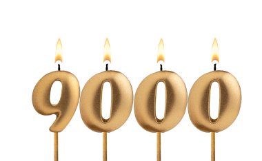 Takipçi veya görüntüleme sayısı - Mumlar 9000 sayısını oluşturur