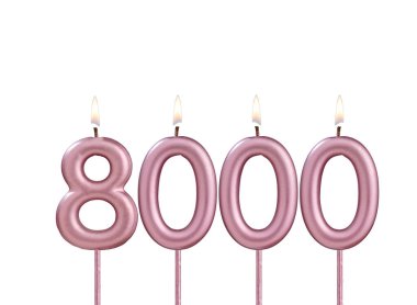 Mumlar 8000 sayısını oluşturuyor - takipçi sayısı.