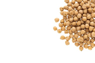 Cicer arietinum - kurumuş organik nohut yığını.