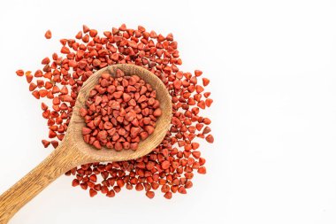 Organik, kurutulmuş, çiğ, kırmızı Bixa Orellana tohumları - Başarı.