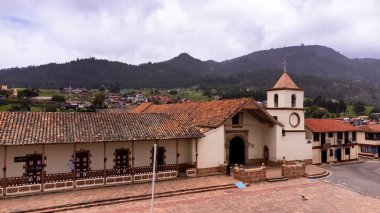 Topaga, Boyaca, Kolombiya. 10 Mayıs 2025. Bir Katolik kilisesi olan Topaga 'nın Meryem Ana Cemaati..