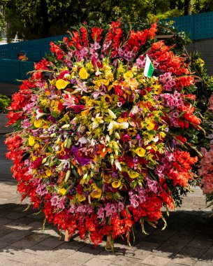 Çiçek gümüşleri sergileniyor - Silleteros Medellin 'de geçit töreni