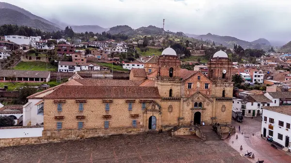 Mongui, Boyaca - Kolombiya. 10 Mayıs 2025. Mongui Leydisi 'nin küçük bir Bazilikası, Kolombiya Katolik Kilisesi..