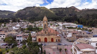 Nobsa, Boyaca, Kolombiya. 10 Mayıs 2025. Nobsa Parish 'li Aziz Jeronimo, Kolombiya' nın Katolik kilisesi.