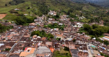 Concepcion, Antioquia, Kolombiya. 13 Mart 2025. Bir İHA 'nın hava görüntüsü. Departmandaki 125 belediyeden biridir..