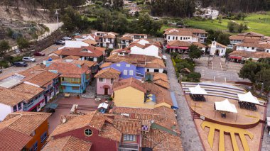 Duitama, Boyaca - Kolombiya. 10 Mayıs 2025. Pueblito Boyacense, Tunja 'dan 54.3 km uzaklıkta, bölümün başkenti..