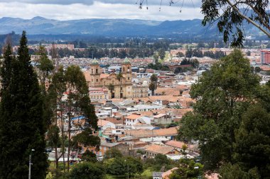 Zipaquira, Boyaca, Kolombiya. 12 Mayıs 2025. Panoramik manzara, Tunja 'dan 110 kilometre uzakta bulunan belediye