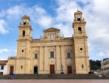 Chiquinquira, Boyaca, Kolombiya. 12 Mayıs 2025. Meryem Ana 'nın Bazilikası Kolombiya Katolik kilisesidir.