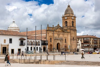 Tunja, Boyaca, Kolombiya. 8 Mayıs 2025. Santiago Basilikası Havari, Katolik Katedrali