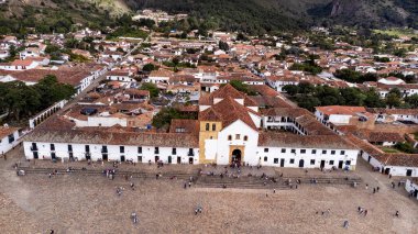 Villa de Leyva, Boyaca - Kolombiya. 11 Mayıs 2025. Bizim Meryem Ana 'mız Kolombiya Katolik kilisesidir..