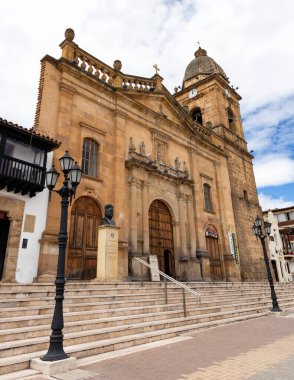 Tunja, Boyaca, Kolombiya. 8 Mayıs 2025. Santiago Basilikası Havari, Katolik Katedrali