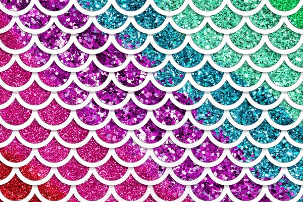 Glitter Mermaid Skin Pattern Background