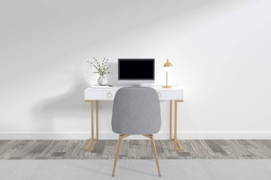 Çalışma İstasyonu Çerçeve çalışma yeri çalışma tablosu ve Ekran Modifiye 