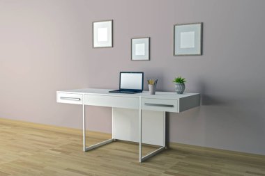 Çalışma İstasyonu Çerçeve çalışma yeri çalışma tablosu ve Ekran Modifiye 