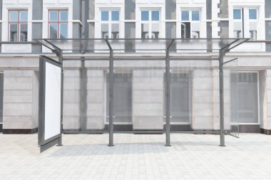 Otobüs Durağı Otobüs Sığınma Evi 3B Hazırlama