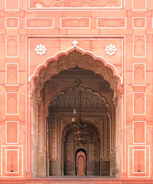 Arco Mesquita Com Ornamentos Herança Trabalho Edifício — Fotografia de Stock
