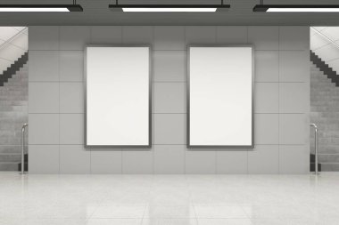 Subway Signs, Poster, Billboard Mockup