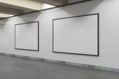 Subway Signs, Poster, Billboard Mockup