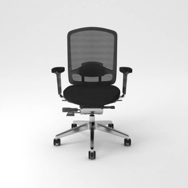 Ofis sandalyesi beyaz arkaplanda izole edildi