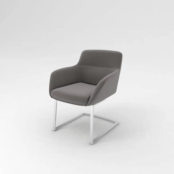 白色背景的现代椅子 — 图库照片
