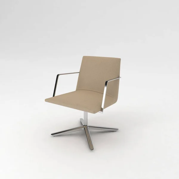 Moderní Židle Bílém Pozadí — Stock fotografie