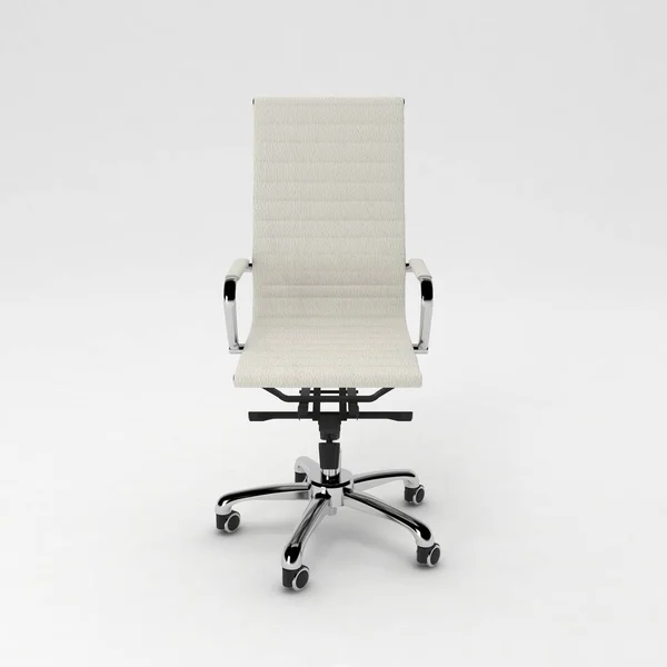 Chaise Bureau Moderne Avec Fond Blanc — Photo